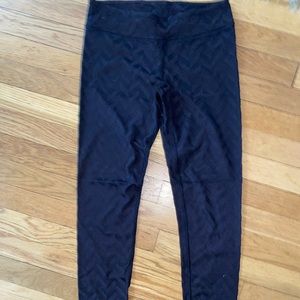 Ivivva by Lululemon Textured Black Leggings SIZE 14